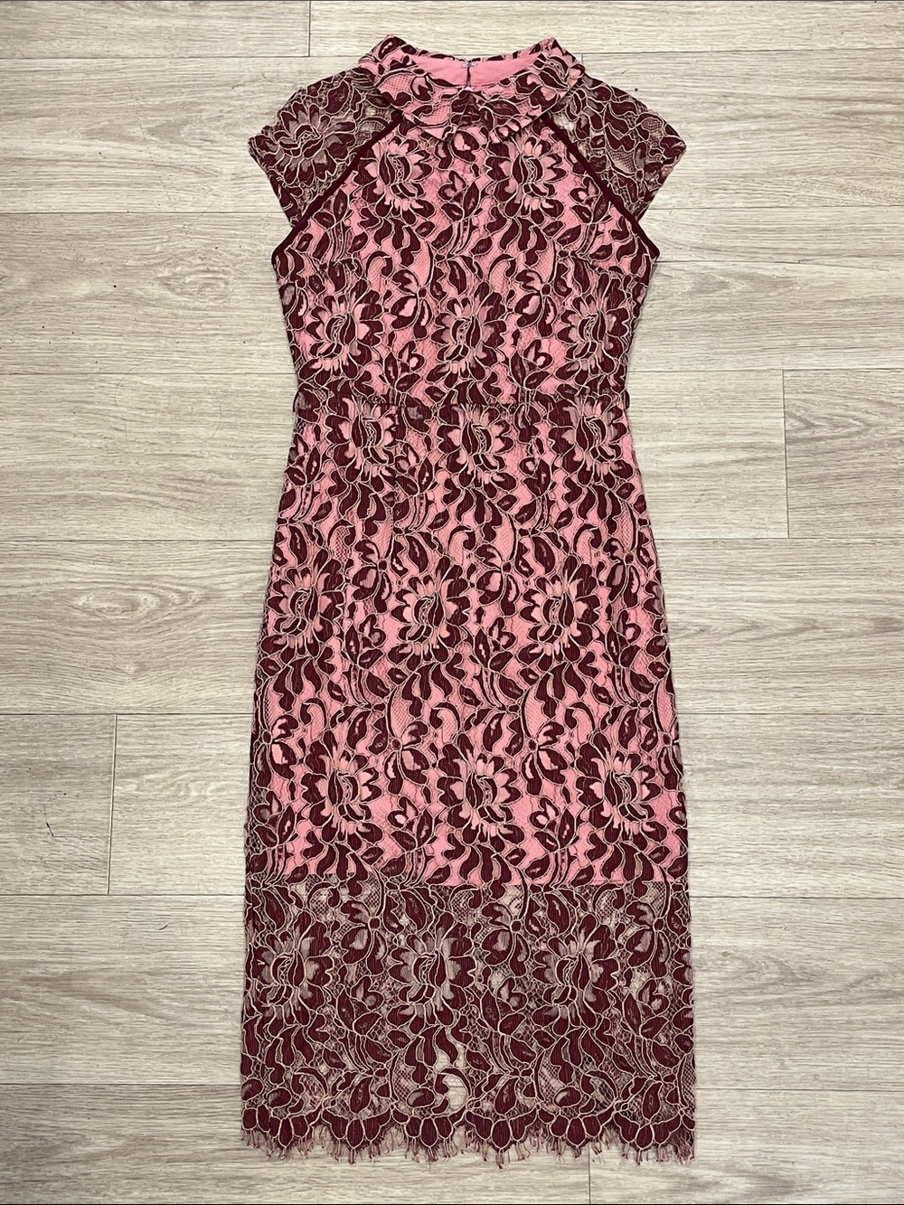eva mendes for New York & Company Rose Lace Midi Dress